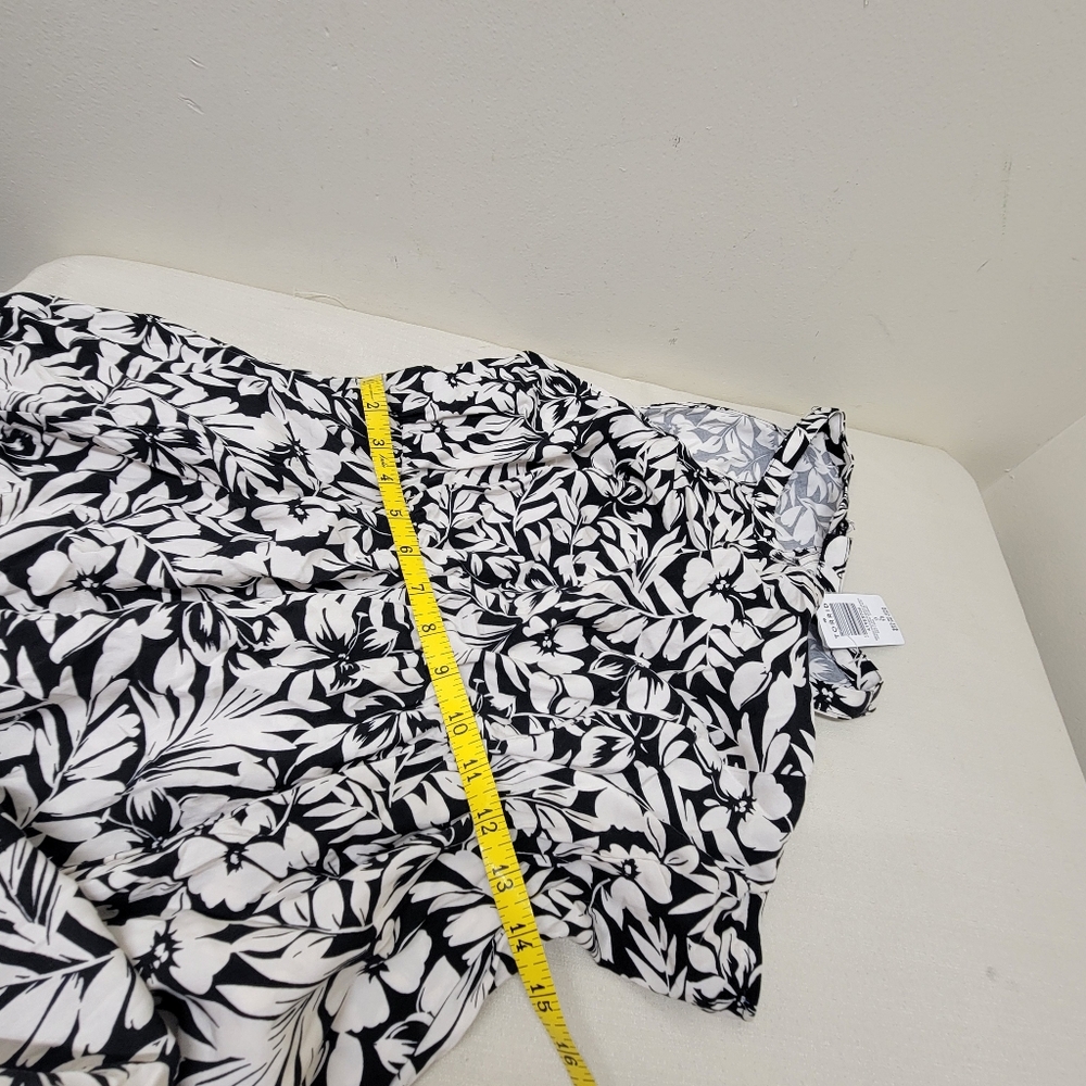 NWT Torrid Black and White Floral Print Midi Dress Size LARGE - Picture 9 of 16